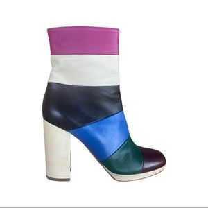 🌺Host Pick!🌺 Valentino Garavani Bo-Y-Ch Color-block Leather Ankle Boots